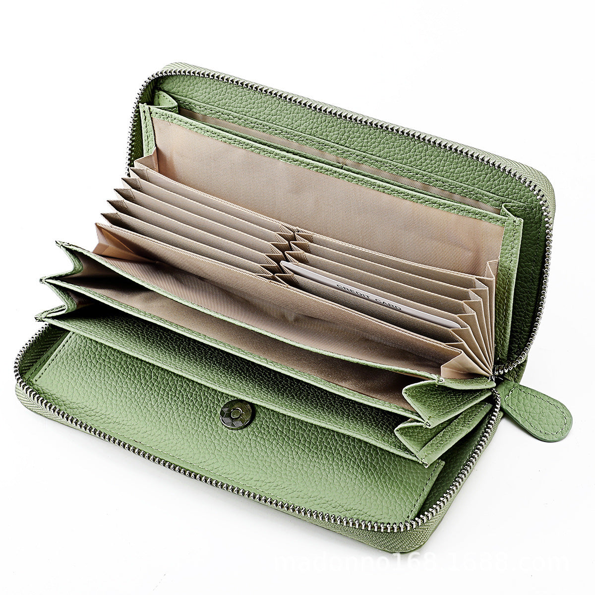 Women's & Men's & Leather High-grade Long Multiple Slots Ladies Wallets