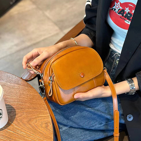 Women's Trendy Large Capacity Shell First Layer Shoulder Bags