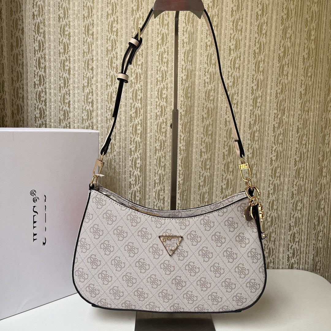 Women's Fashion Simple Printing Solid Color Ornaments Shoulder Bags