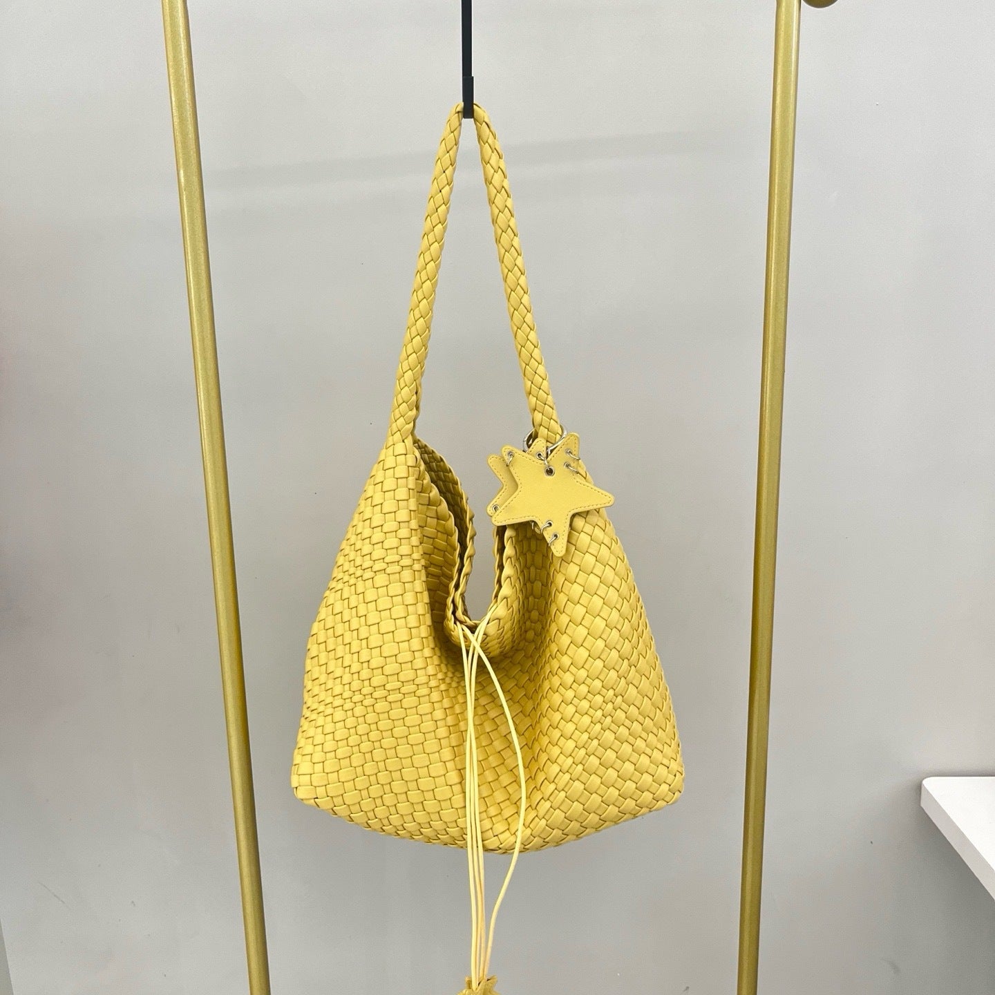 Woven Female Commuter Portable Underarm Genuine Tote Bags