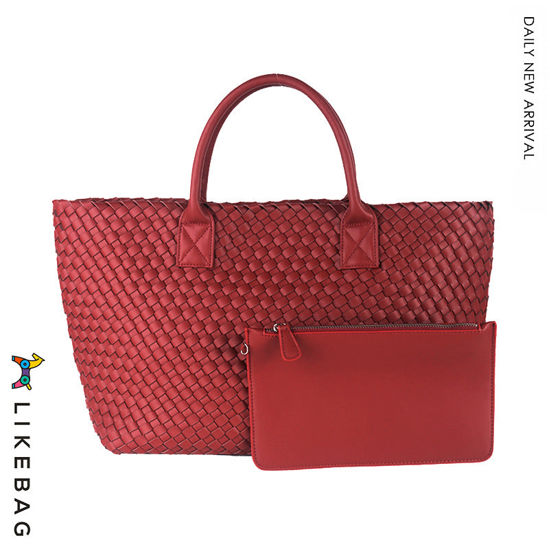 Women's Handmade Woven Simple Large Capacity Combination Shoulder Bags