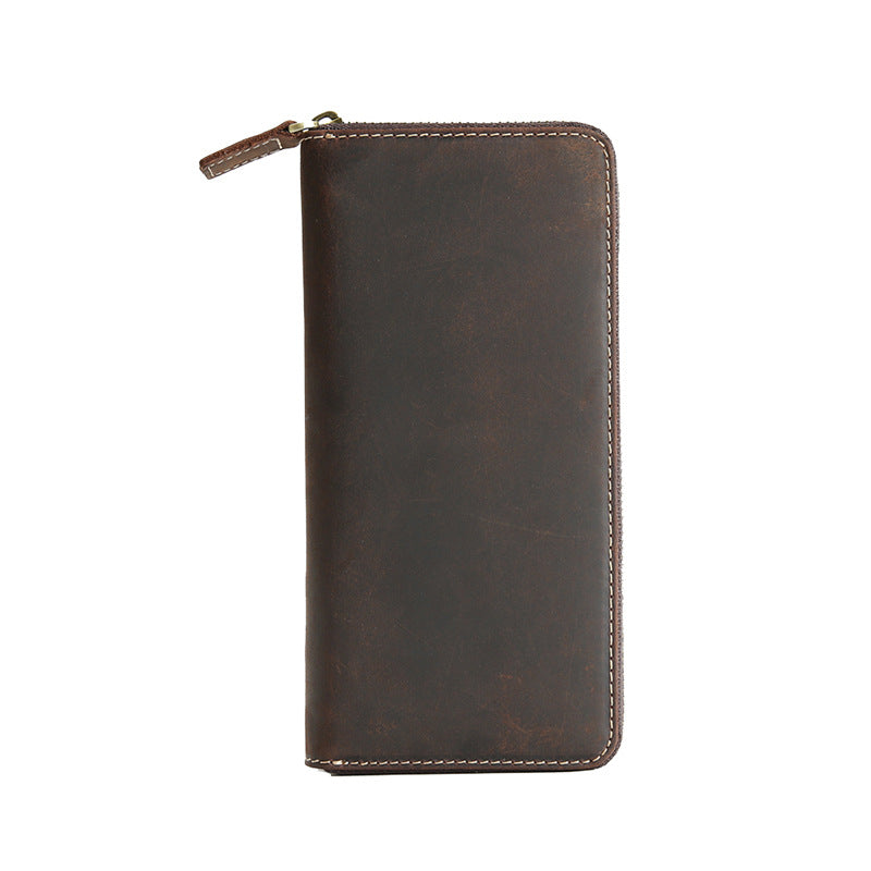 Men's Retro Crazy Horse First Layer Cowhide Men's Wallets