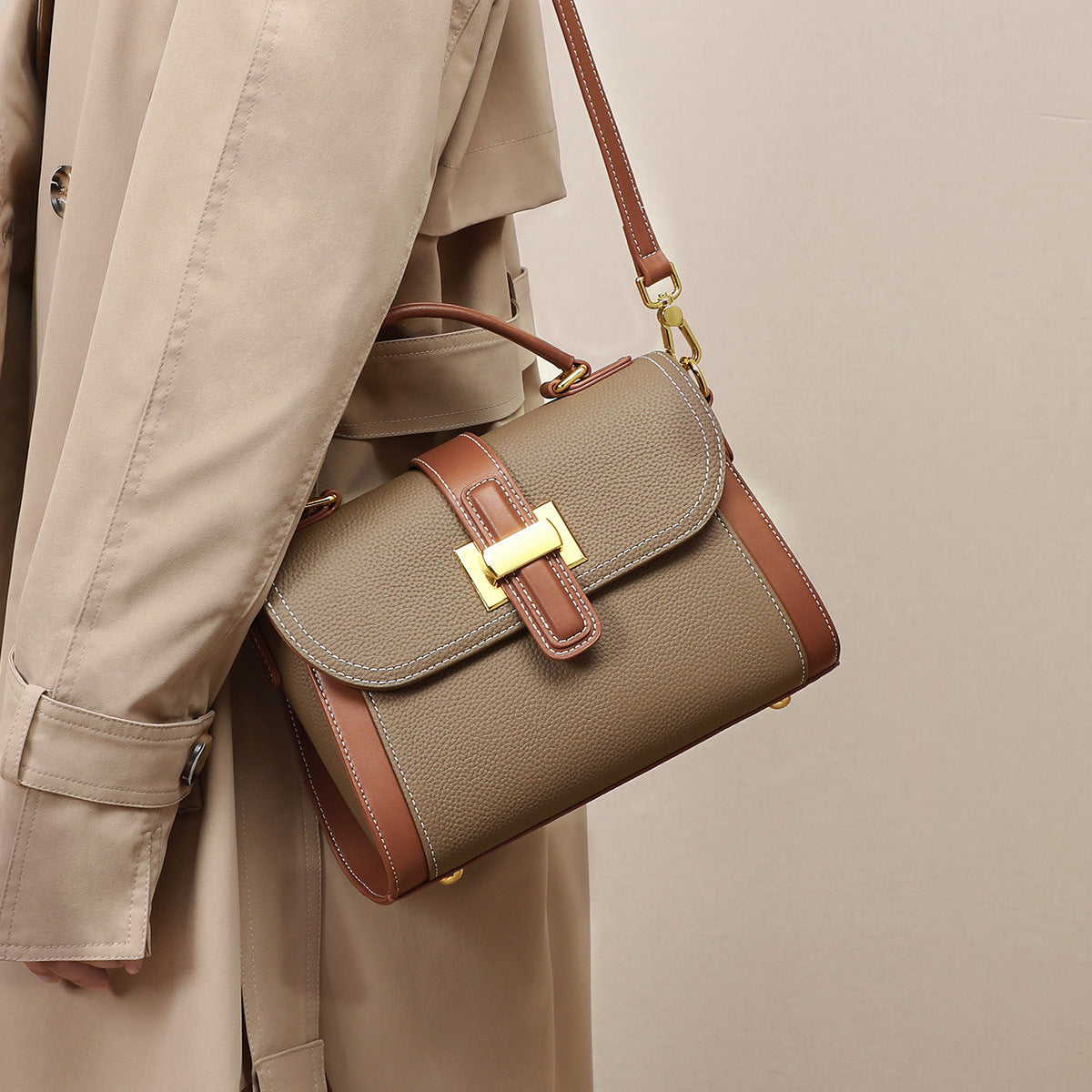 Women's Texture Special Interest Light Luxury Versatile Crossbody Bags