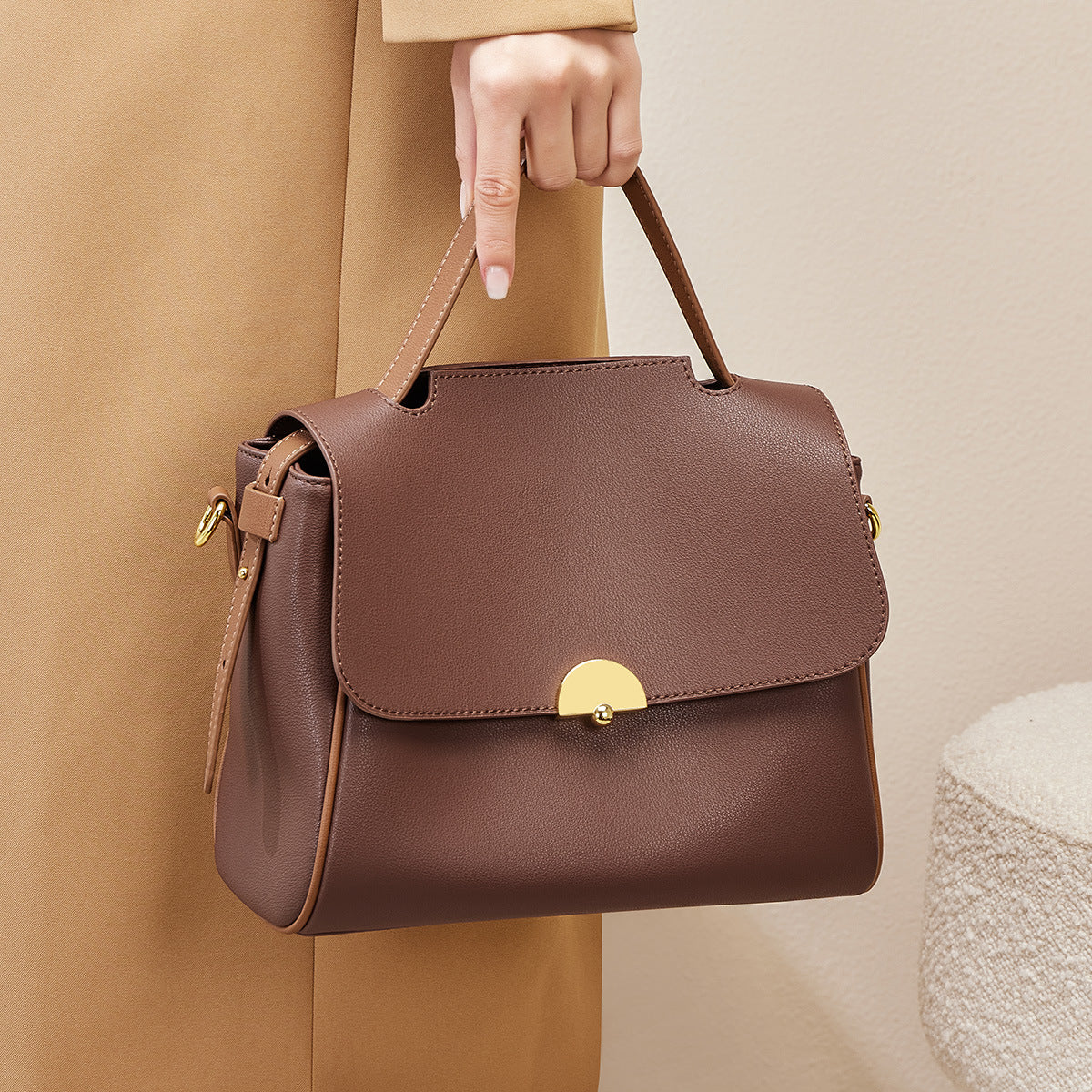 Women's Fashion High-grade Genuine Leather Elegant Shoulder Bags