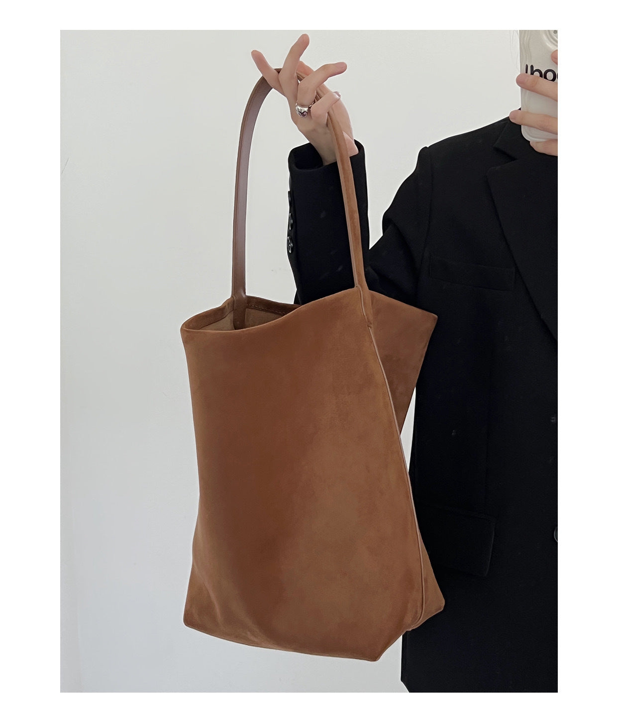 Flannel Female Leather Shopping Leisure Lazy Style Shoulder Bags