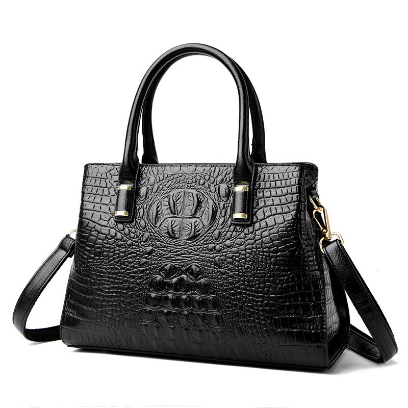 Women's Light Luxury Crocodile Pattern Soft Leather Handbags