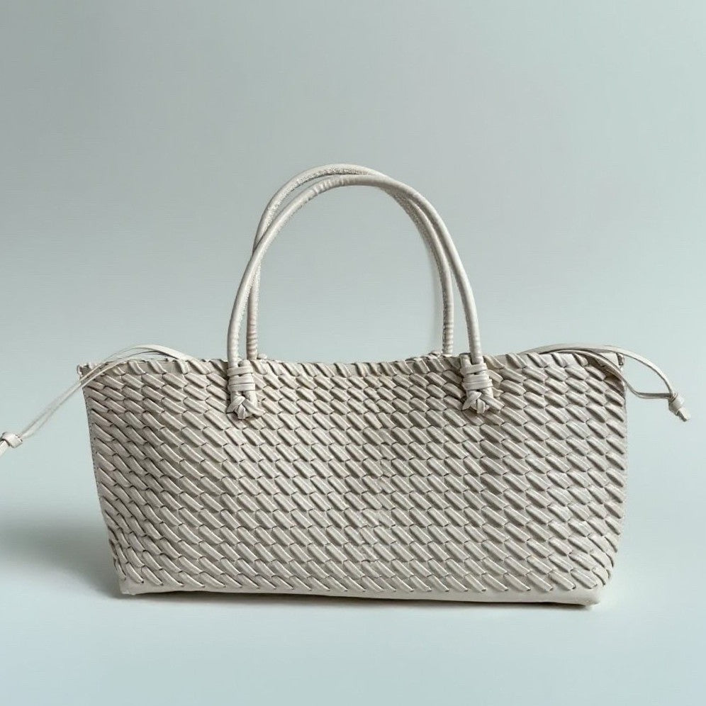 Autumn Simple Large Capacity Woven Lengthened Shopping Bags