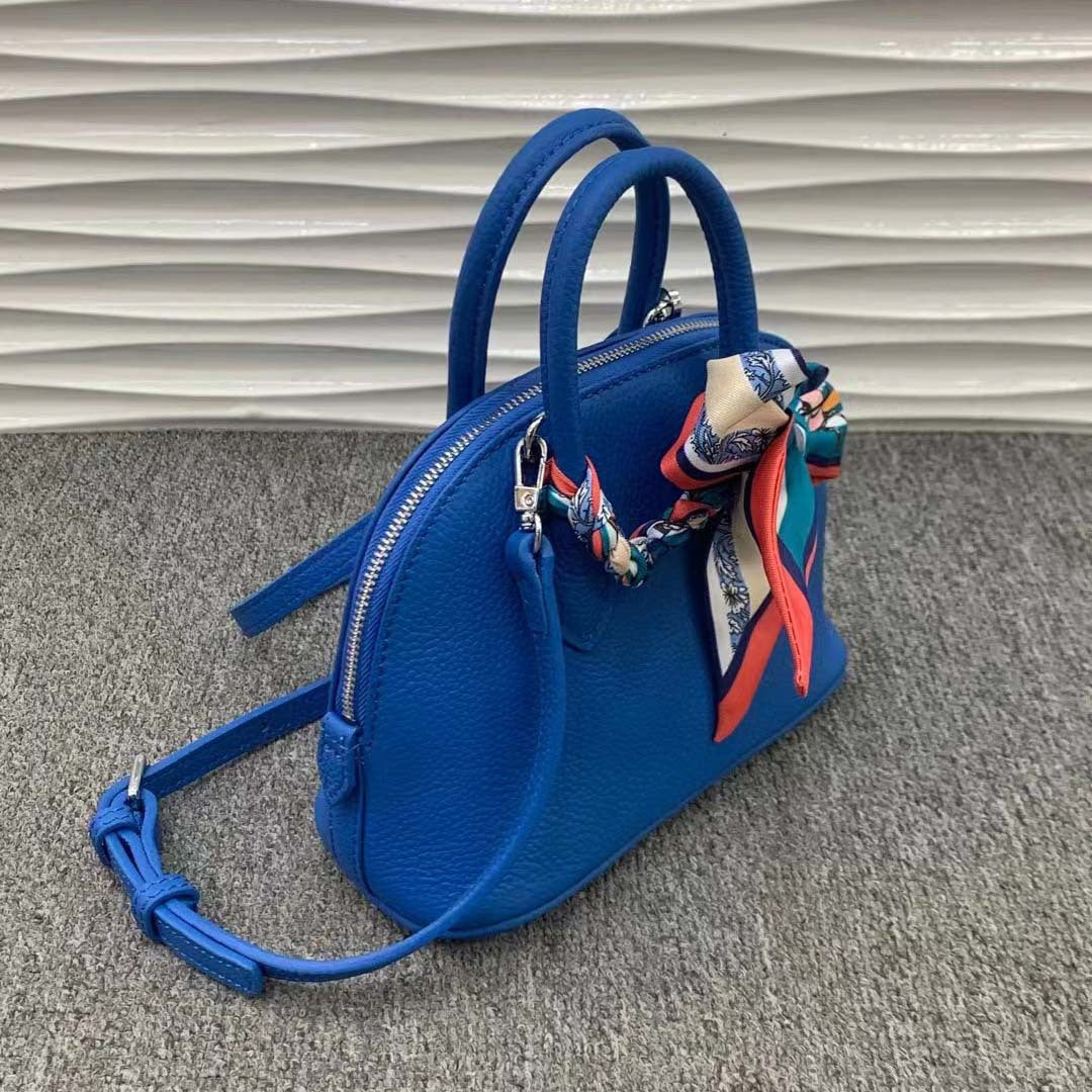 Women's Shell Fashion Simple Solid Color Leather Crossbody Bags