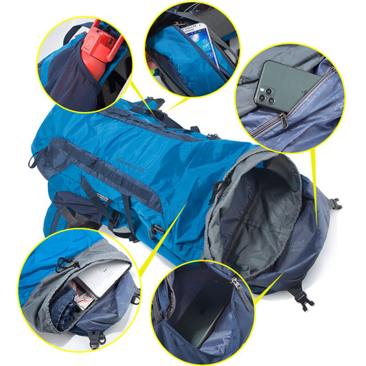Waterproof Nylon Camping Large Capacity With Mountaineering Backpacks