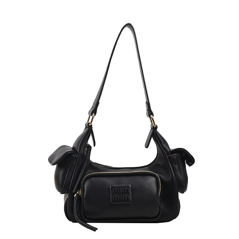 Women's High-grade Large Capacity Motorcycle Underarm Simple Shoulder Bags