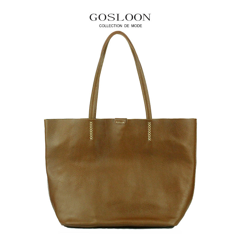 Innovative French First Layer Cowhide Commuter Bags
