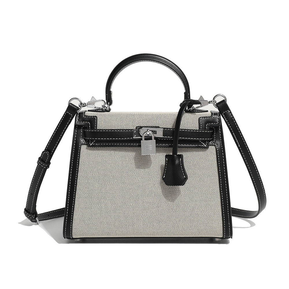 Women's Classic Stitching Canvas Second Generation Kelly Handbags