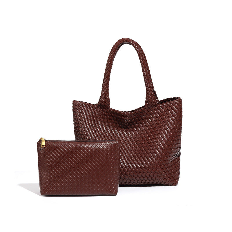 Women's Hand-woven Large Capacity Totes Summer Fashion Shoulder Bags