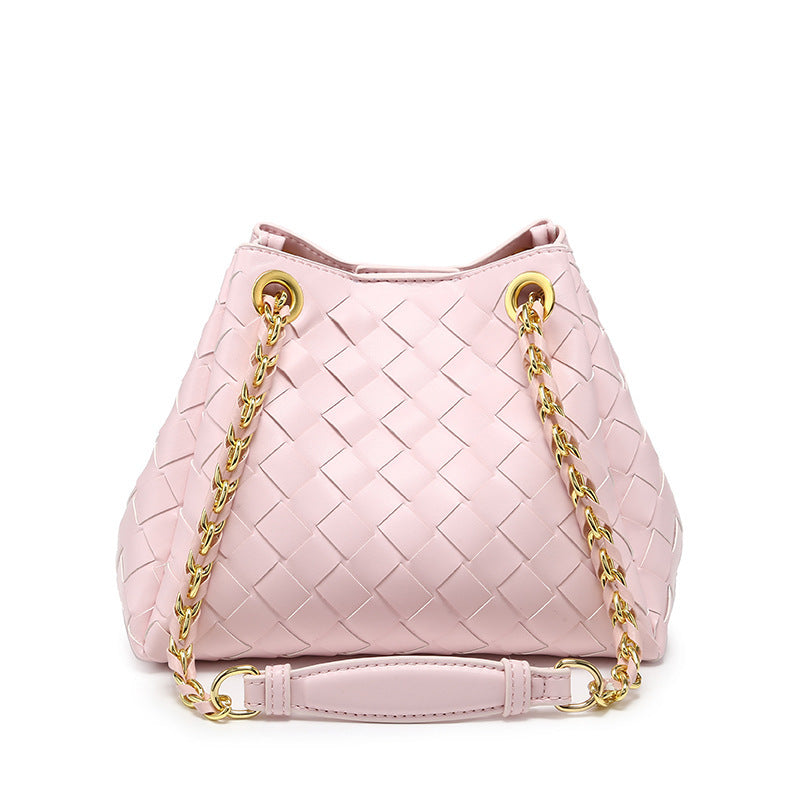 Metal Cord Fastener Portable Commuter Shopping Shoulder Bags