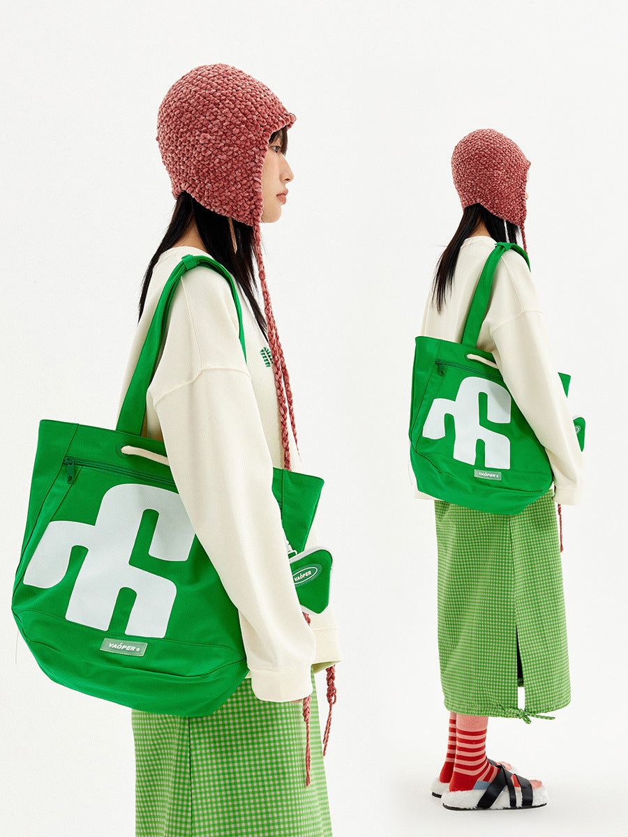 Women's & Men's & Hello Cactus Series Large Capacity Shoulder Bags