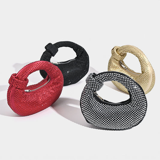 Design Full Diamond Dumpling Female Dinner Evening Bags