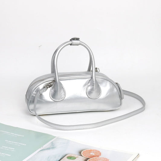 Baguette Niche Designer Portable Size Bowling Handbags
