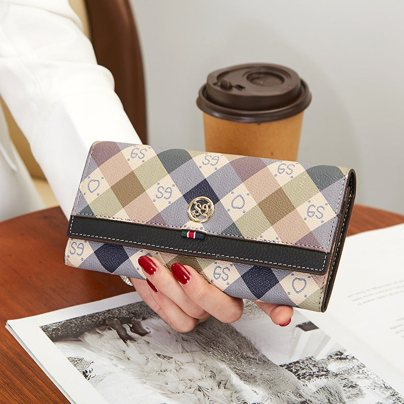 Women's Long Clutch Large Capacity Simple Ladies Wallets
