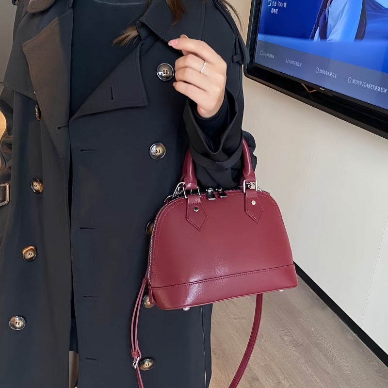 Women's Fashion Niche Western Style Genuine Crossbody Bags