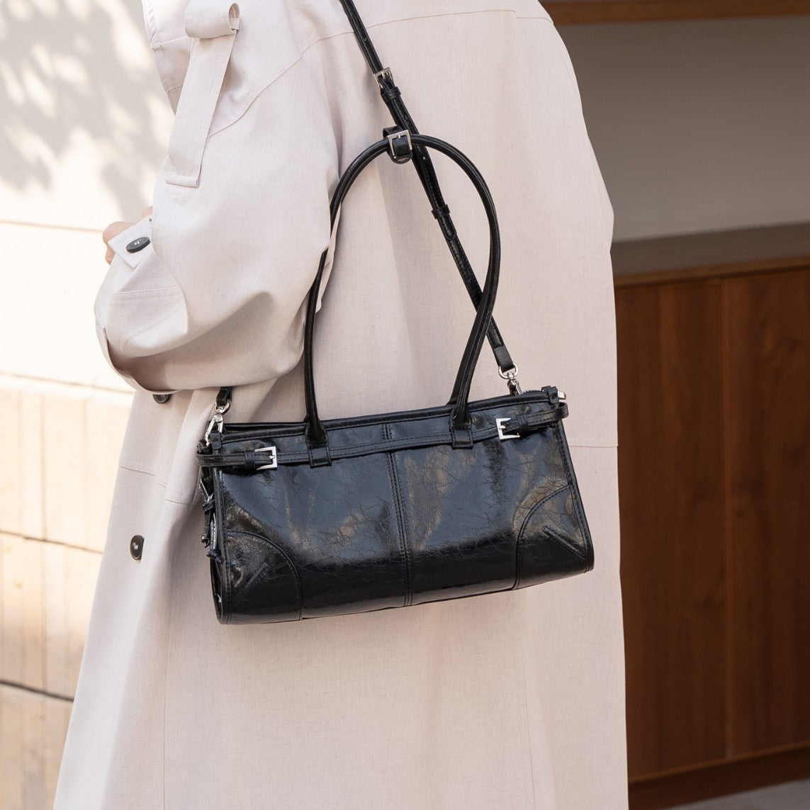 Spring Genuine Leather Oil Wax High Handbags