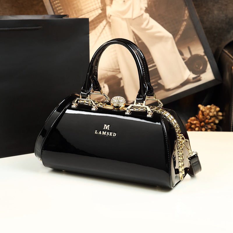 Women's Paint Patent Leather Mother Simple Fashion Shoulder Bags
