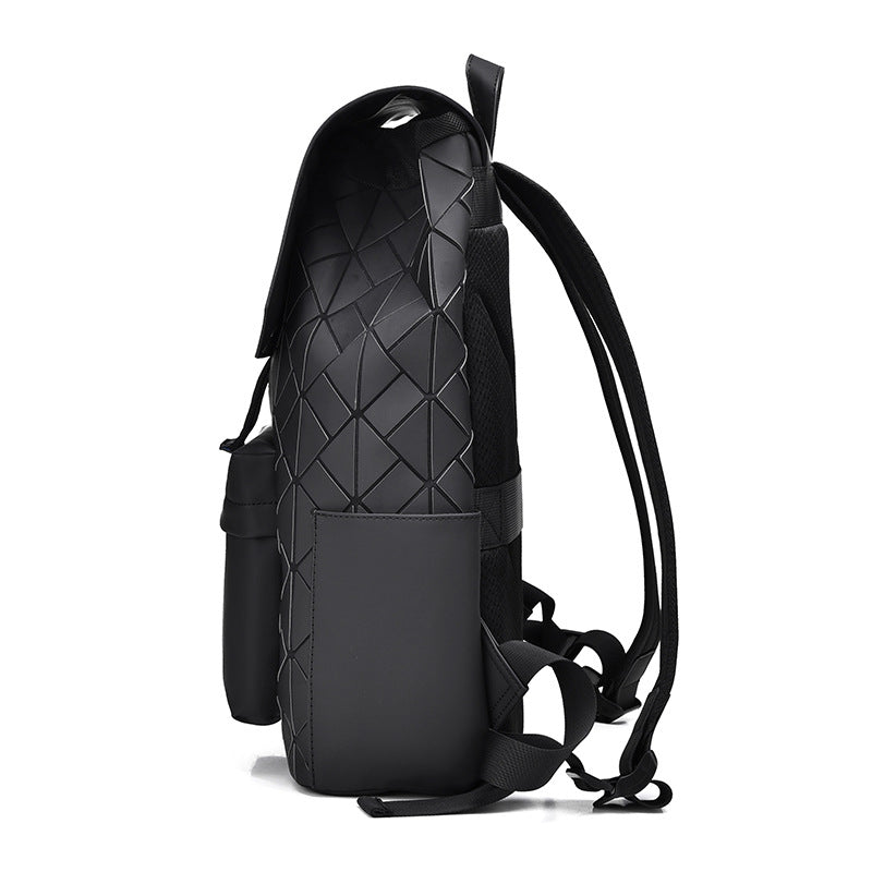 Men's Slouchy Fashion Rhombus Large Capacity Backpacks