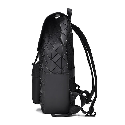 Men's Slouchy Fashion Rhombus Large Capacity Backpacks