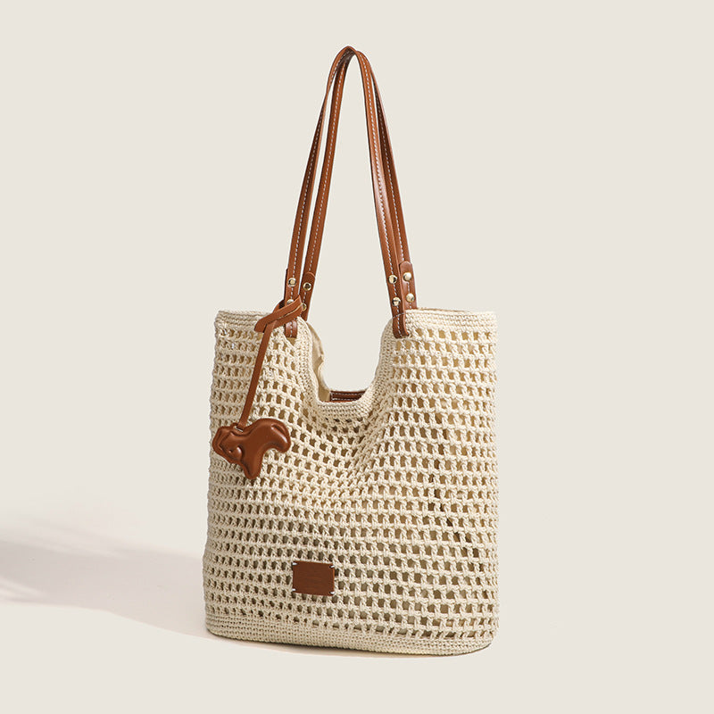 Women's Woven Summer For Seaside Vacation Portable Shoulder Bags