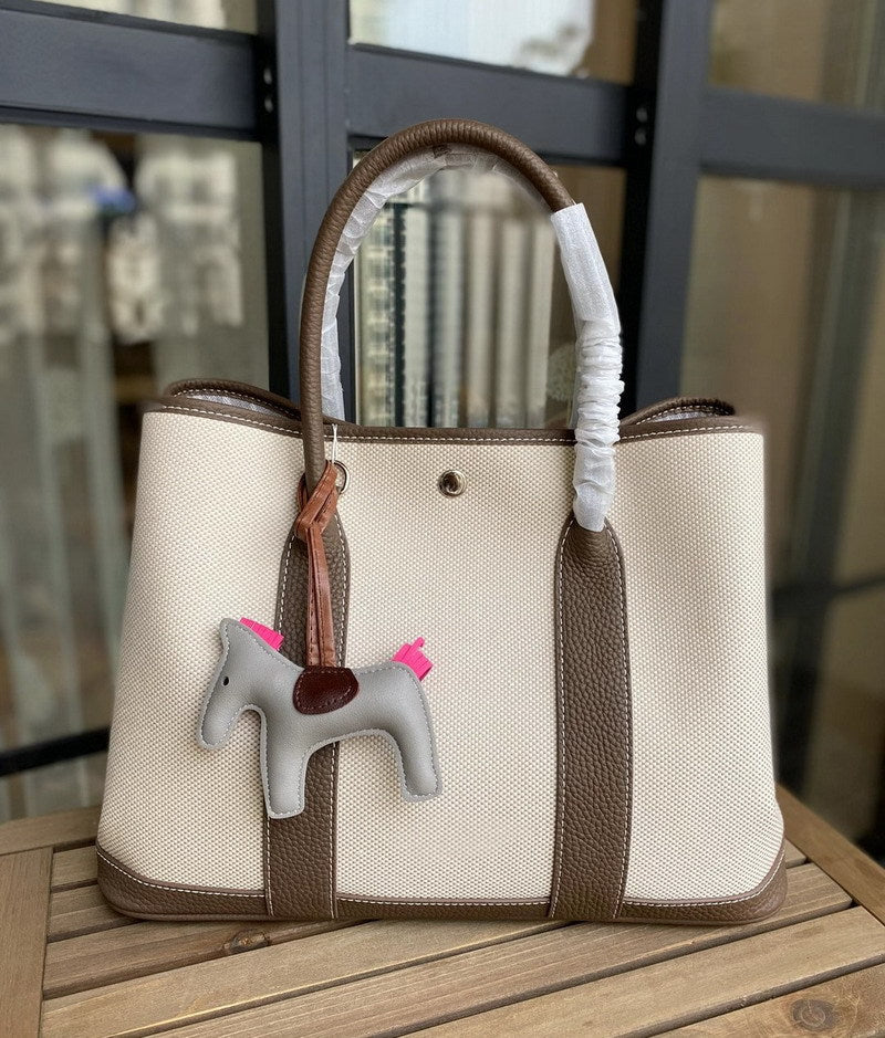 First Layer Cowhide Contrast Color Fashion Handbags