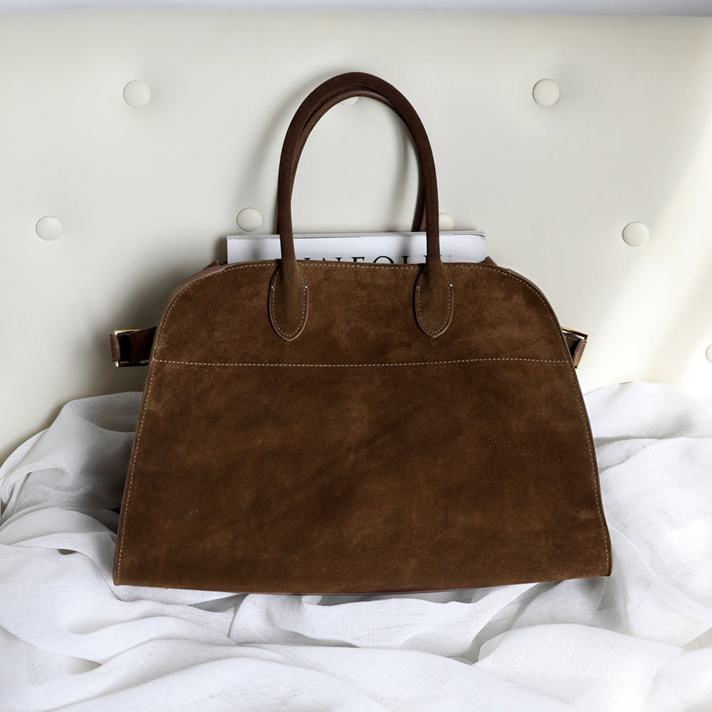 Women's Cowhide Leather Large Capacity Computer Handbags