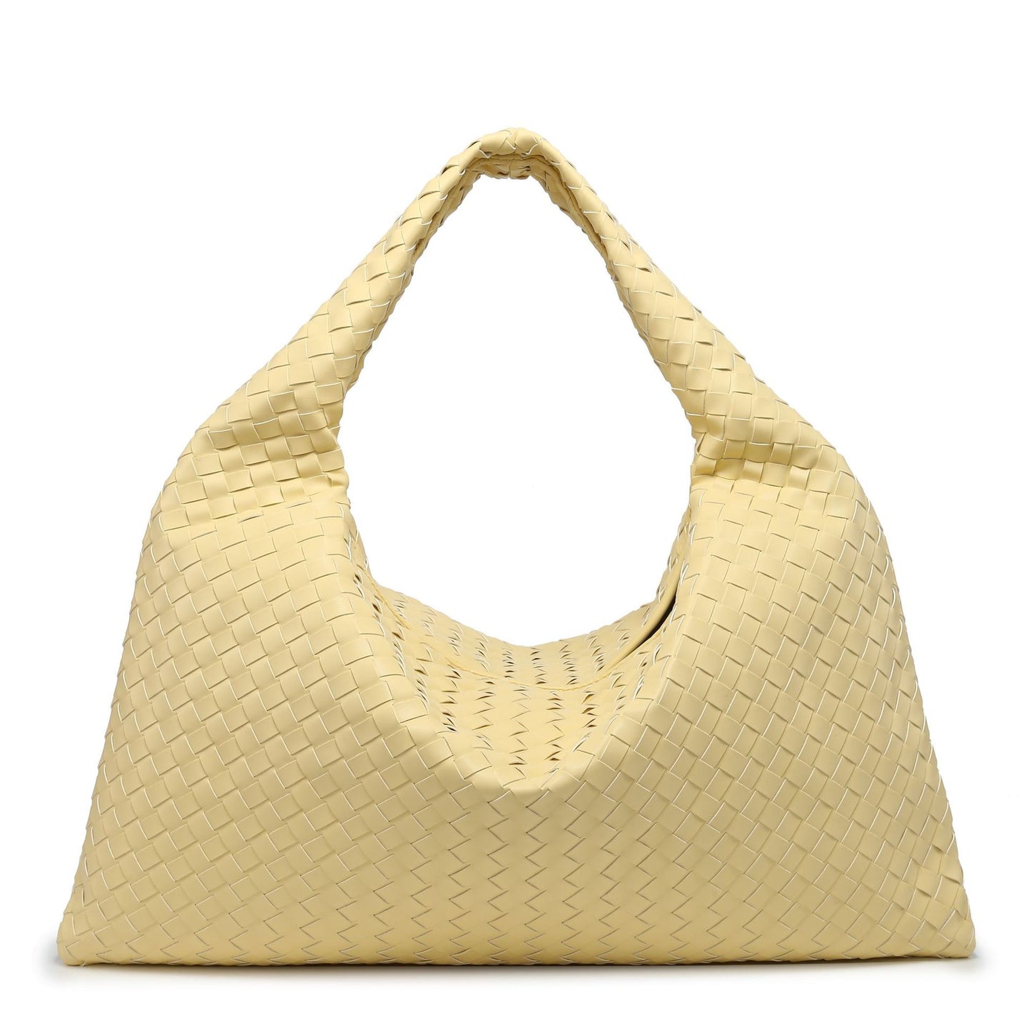 Women's Hand-woven Solid Color Large Capacity Simple Shoulder Bags