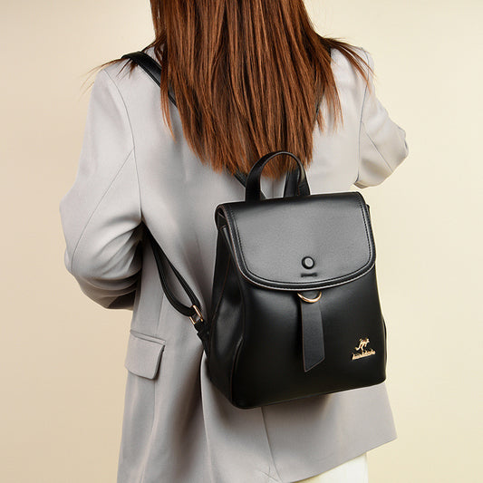 Women's Autumn Fashion Simple Large Capacity Soft Backpacks