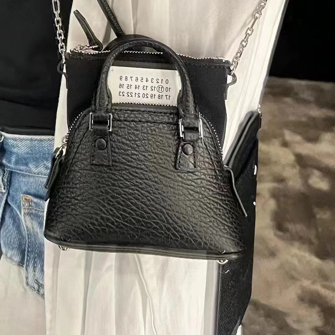 Women's First Layer Cowhide Shell Chain Niche Crossbody Bags