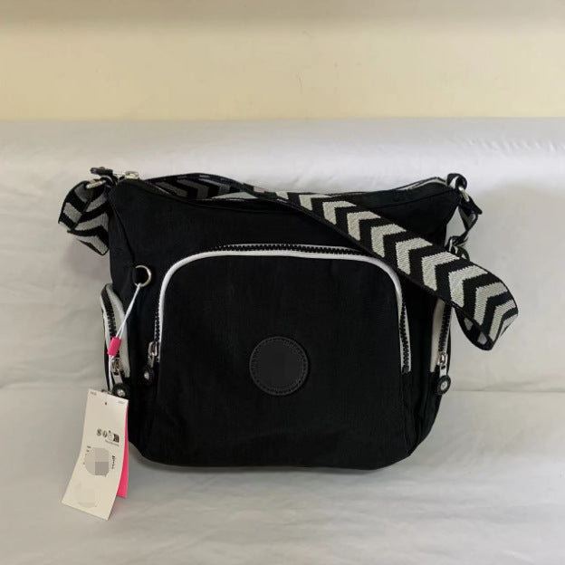 Spring Monkey Mesh Purple Series Nylon Crossbody Bags