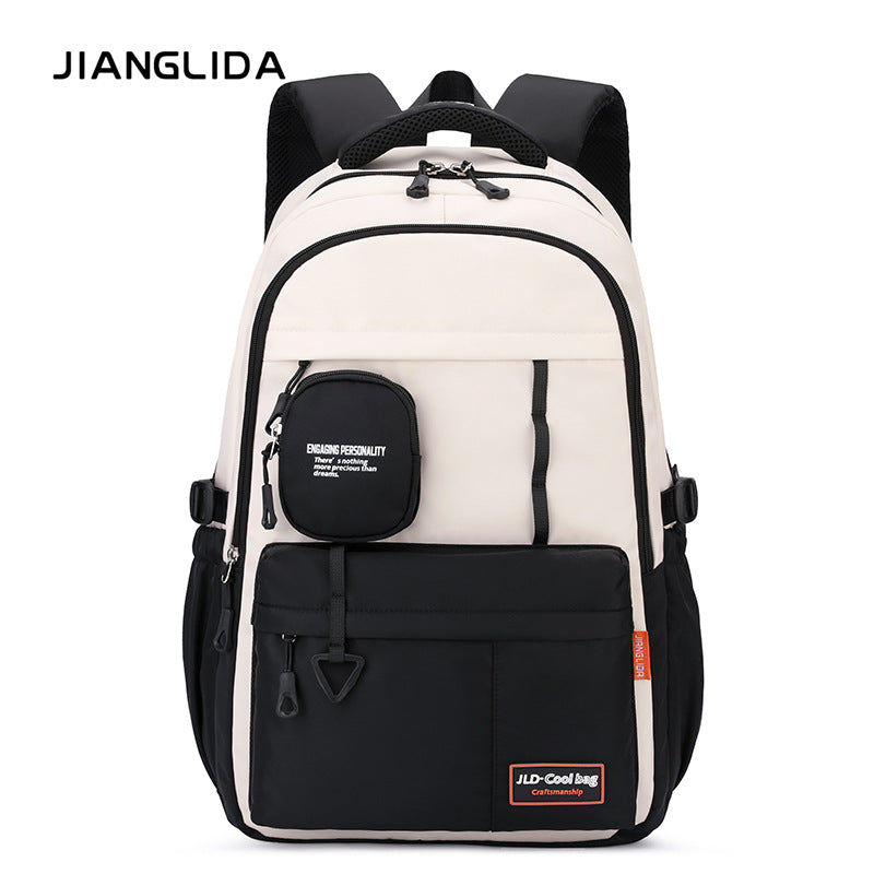 Durable Glamorous Men's College Lightweight Waterproof Backpacks