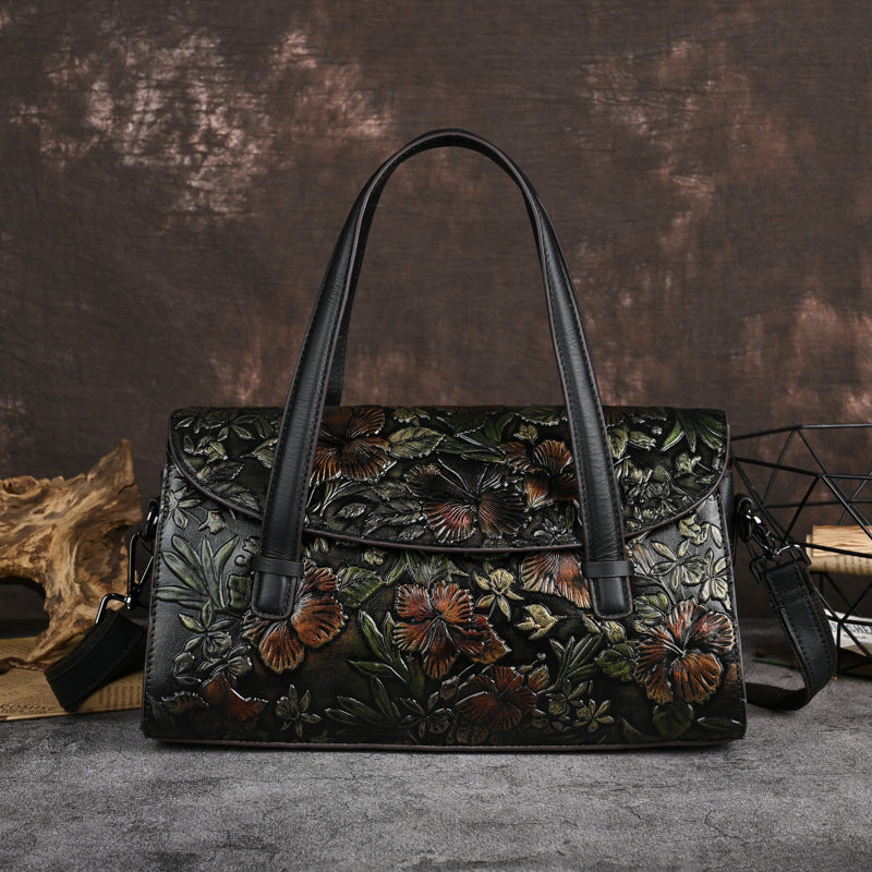 Women's Genuine Leather Retro First Layer Cowhide Bags
