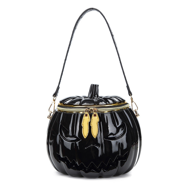 Women's Fashion Halloween Personalized Three-dimensional Pumpkin Head Shoulder Bags