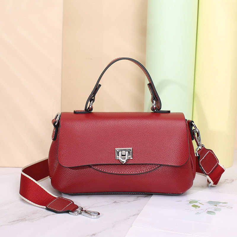 Women's Summer Leather Saddle First Layer Cowhide Shoulder Bags