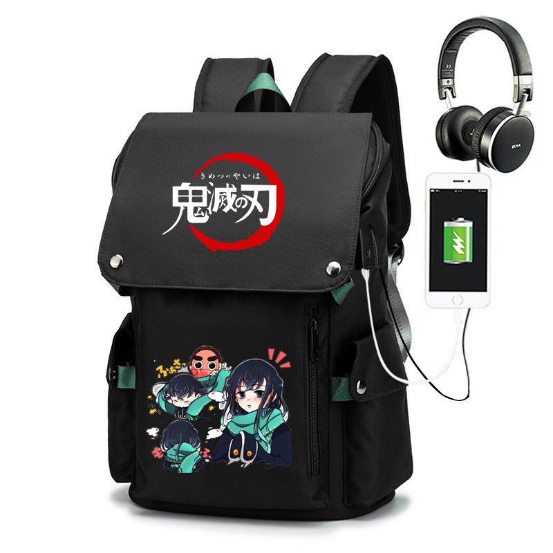 Cartoon Male Junior High Large Capacity Backpacks