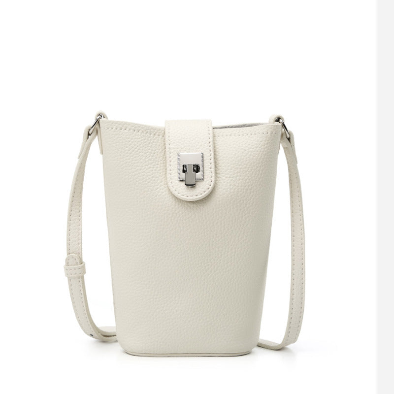 First Layer Leather Mobile Female Genuine Crossbody Bags