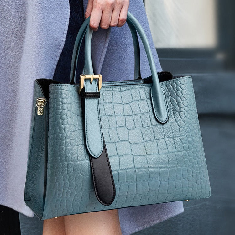 Women's Genuine Leather Fashion Commuter Retro Large Bags