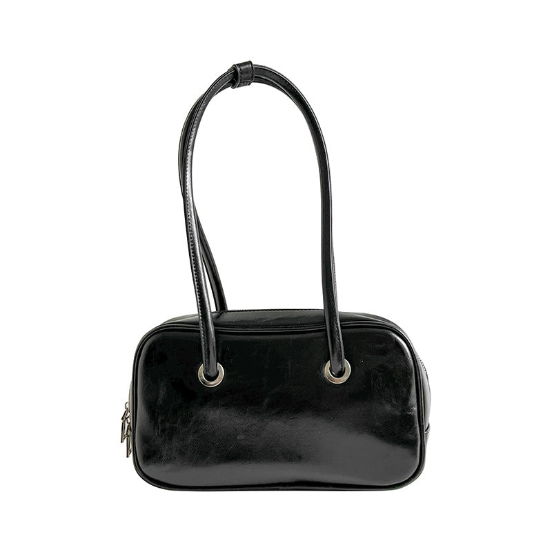 Portable Lunch Design Light Luxury Boston Female Shoulder Bags