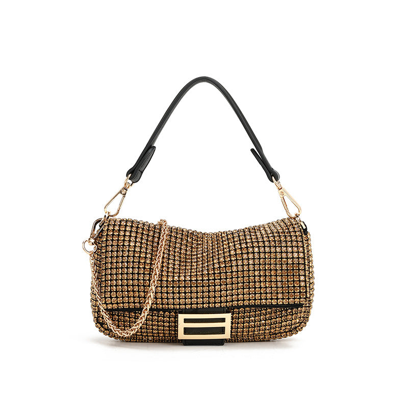 Women's High-grade Fashionable Dinner Niche Full Diamond Handbags