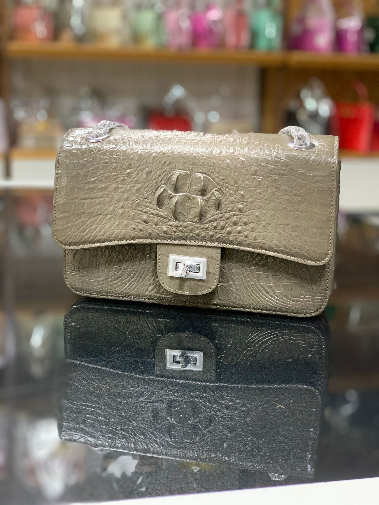 Women's Live Streaming Source Genuine Leather Crocodile Bags