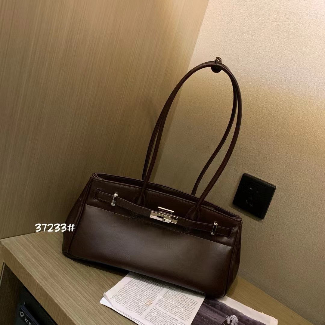 Women's Underarm Long Portable Kelly Leather Crossbody Bags