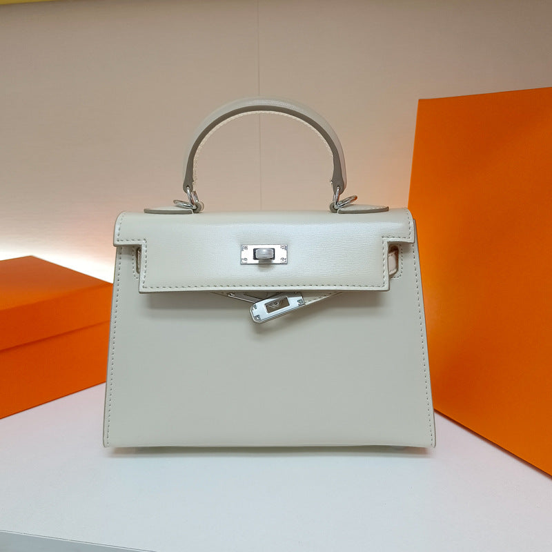 Women's Leather Second Generation Kelly Sier Glossy Handbags