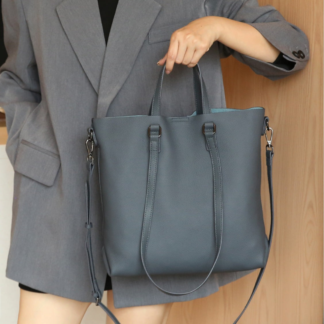 Women's First Layer Leather Large Capacity Mummy Fashion Shoulder Bags