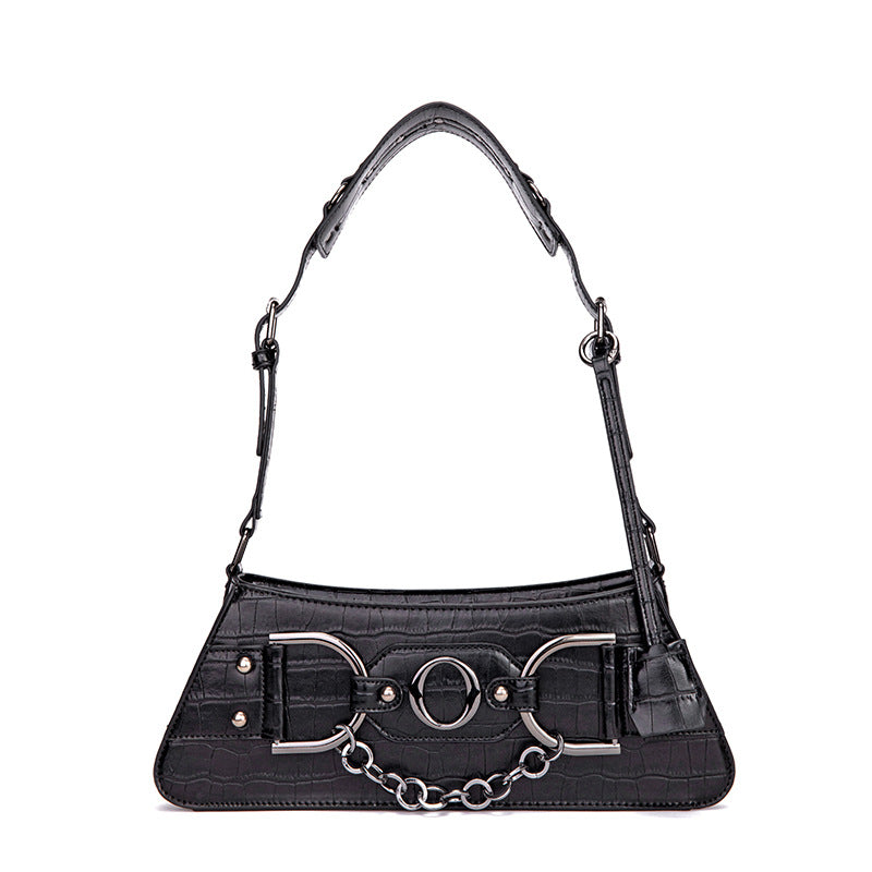 Women's Summer Crocodile Pattern Personalized Retro High Stylish Shoulder Bags