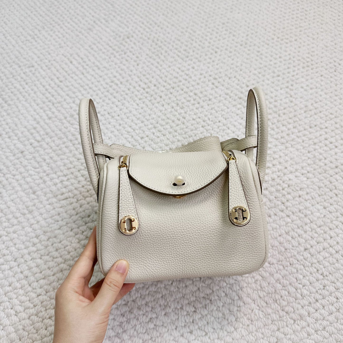 Women's First Layer Cowhide Lindy Large Capacity Bags