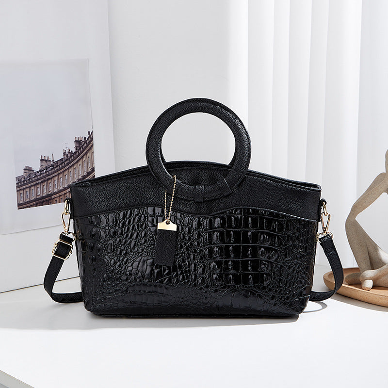 Women's Unique Stylish Personalized Crocodile Pattern Crossbody Bags